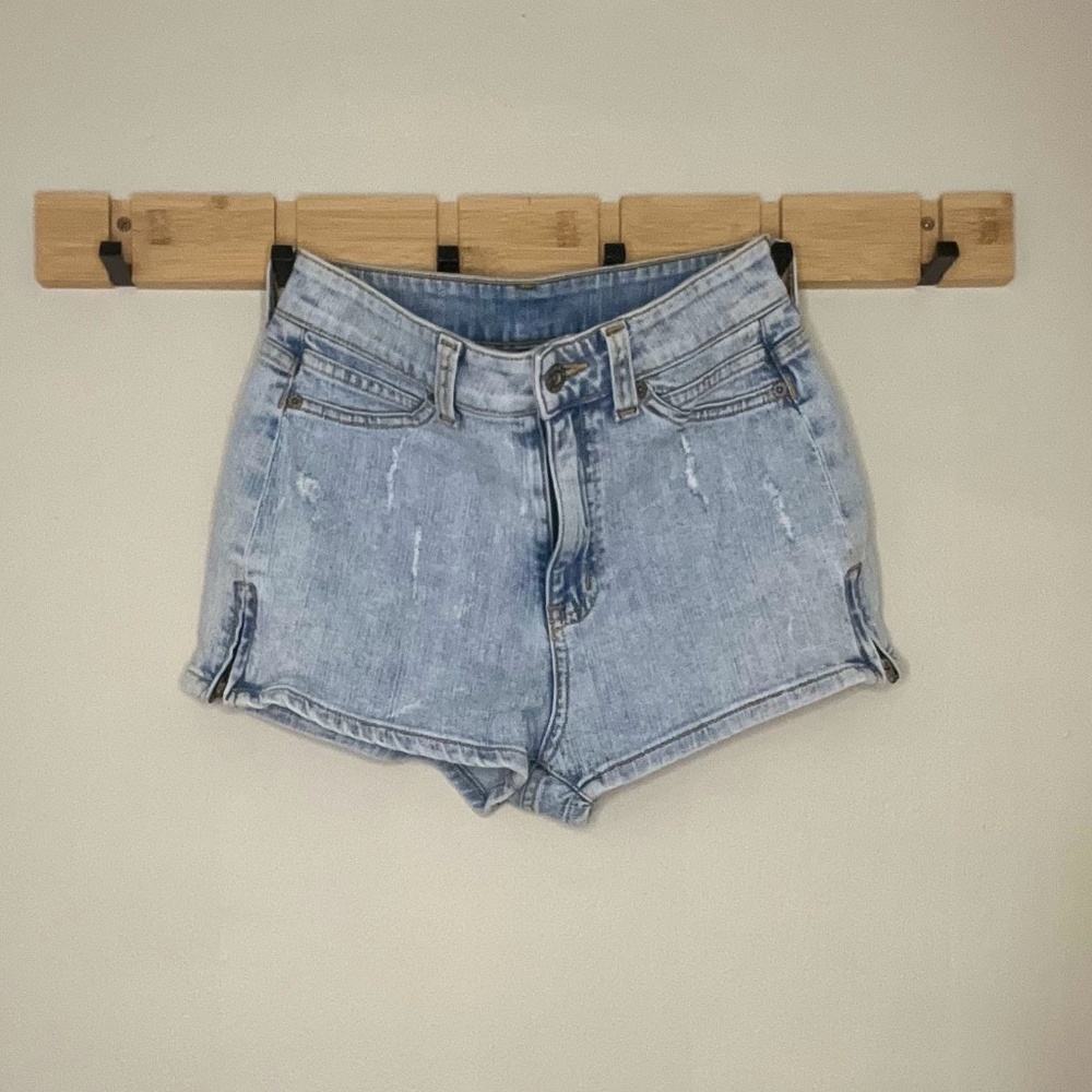 Carmar Distressed Denim Shorts, Size 27